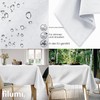 Filumi Tablecloth 130 x 180 cm Oval White Washable for