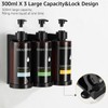 Shampoo and Conditioner Dispenser Shower Soap Dispenser No Drill 3