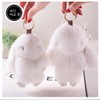 Real rabbit fur rabbit doll keychain key ring, rabbit fur doll (snow) rabbit fur doll (snow)_Bora Bora / 리얼토끼털 토끼인형 열쇠고리 키링, 토끼털인형(스노우)토끼털인형(스노우)_보라보라