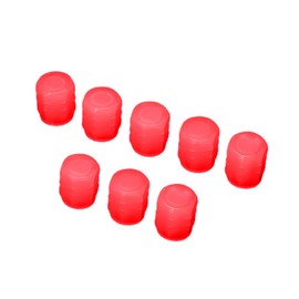 KBRPEY Pack of 8 Car Valve Caps, Universal Fluorescent Car Tyres, Tyre Valve Caps Valve Stem Cover, Fashion Stem Cover, Glowing in Dark, for Cars, Trucks, SUVs, Motorcycles, Bicycles (Red)