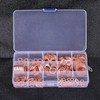 280pcs 12 Sizes Assorted Solid Copper Crush Washers Seal Flat