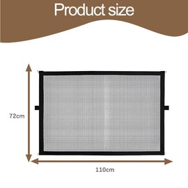 Mesh Stair Gate, Black Safety Guard Isolation Net Portable Pet Stair Gate Durable Fabric Cat Barrier for Playrooms Doorways Corridors Indoors