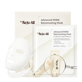 Dr.Reju-All Advanced PDRN Rejuvenating Mask - Face  Neck Korean Sheet Mask with 1,200 ppm PDRN, Collagen  Copper Peptides - Hydrating  Soothing, Skin