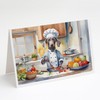 Caroline's Treasures Weimaraner The Chef Greeting Cards Pack of 8