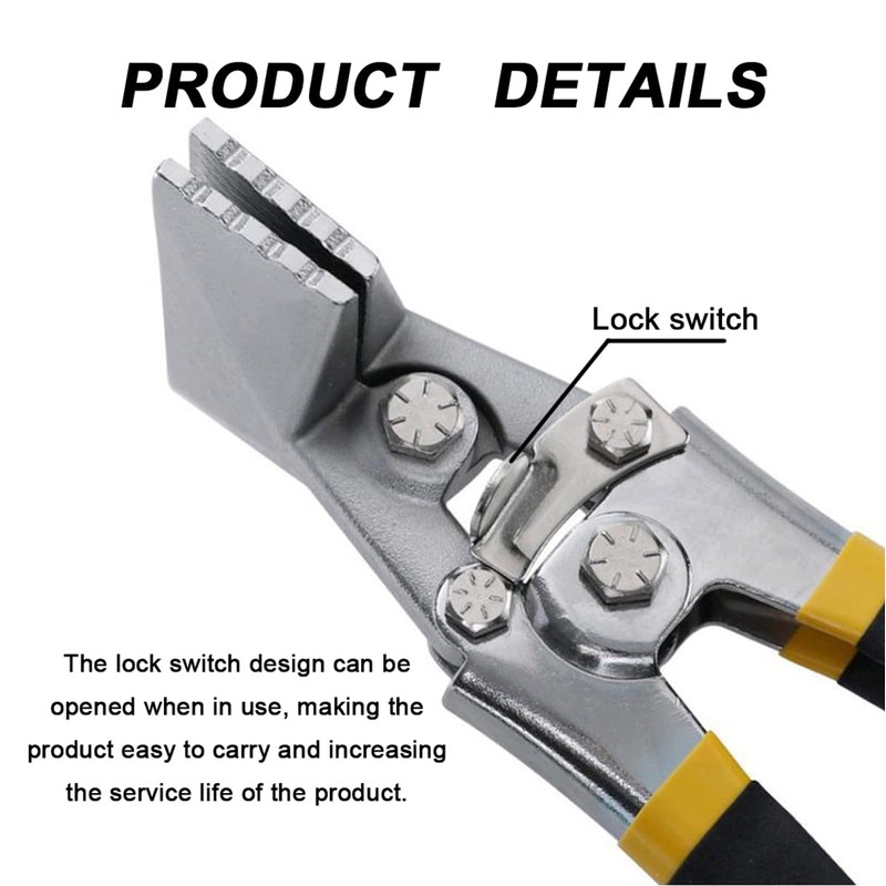 Chesoon Sheet Metal Bender, Ergonomic Manual Metal Bending Pliers Flattening