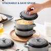 LOVECASA Mini Cocotte with Lid,12 OZ Small Casserole Dish for