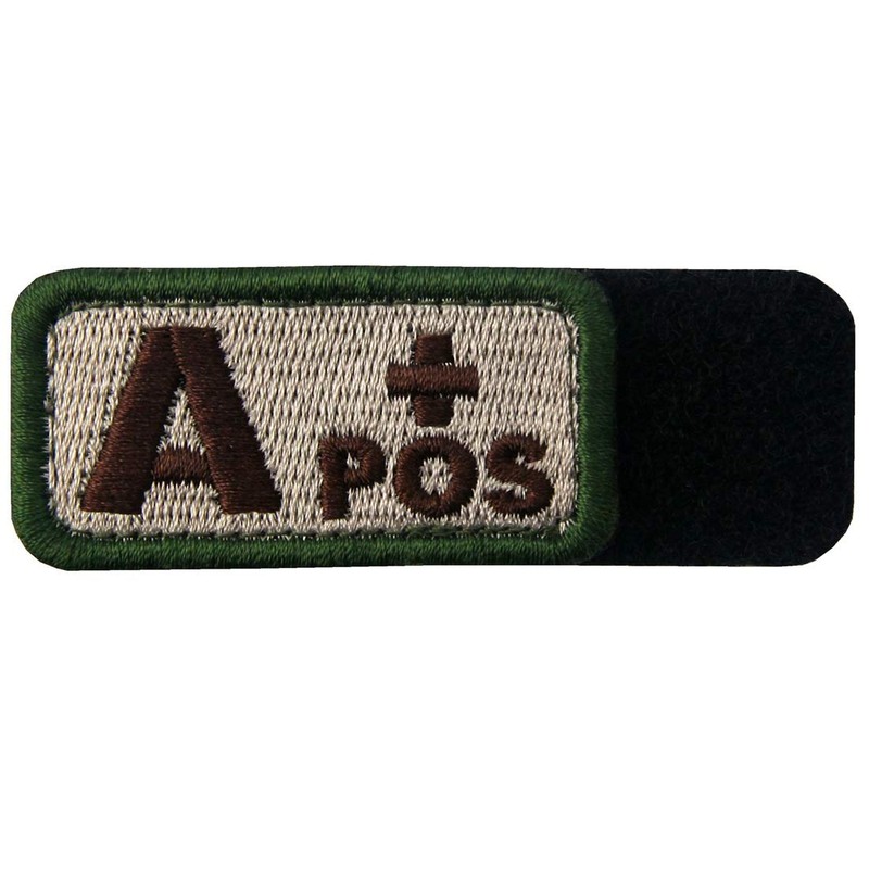 EmbTao Type A Positive Tactical Blood Type Fastener Hook &