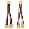 Coliao 2pcs XT60 Parallel Battery Connector 1 Female to 2