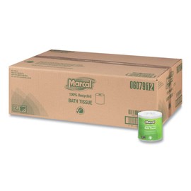 Marcal 6079 Bath Tissue, 2-Ply, 336 Shts/Roll, 48 Rolls/CT, White