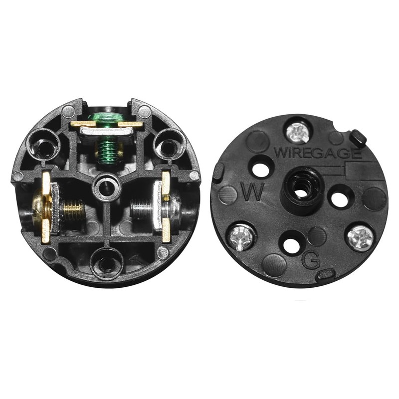 JORINDO 5 Pack 90 Degree 3 Pole DIY rewirable,Right Angle