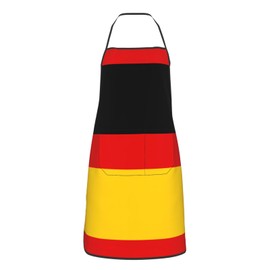 WZYCWB German flag Unisex kitchen apron, housework supermarket hotel barbecue apron, 28.3 * 20.4 inch household cleaning apron