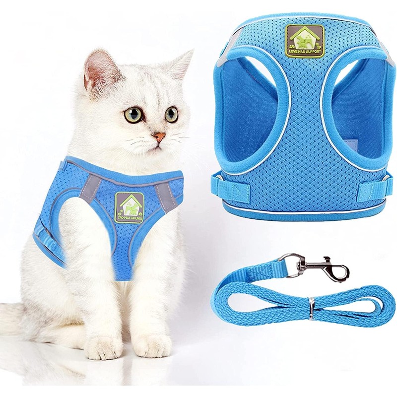 Arnés y correa para gatos, juego de arnés de chaleco