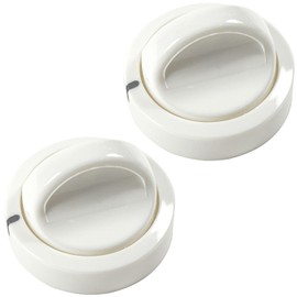 HQRP 2-Pack Dryer Timer Knobs Switch Replacement Part compatible with General Electric GE, Frigidaire, Crosley 131873500 131947300 134042600 832670 AH418921 AP2107778 EA418921 PS418921 WE01X10082