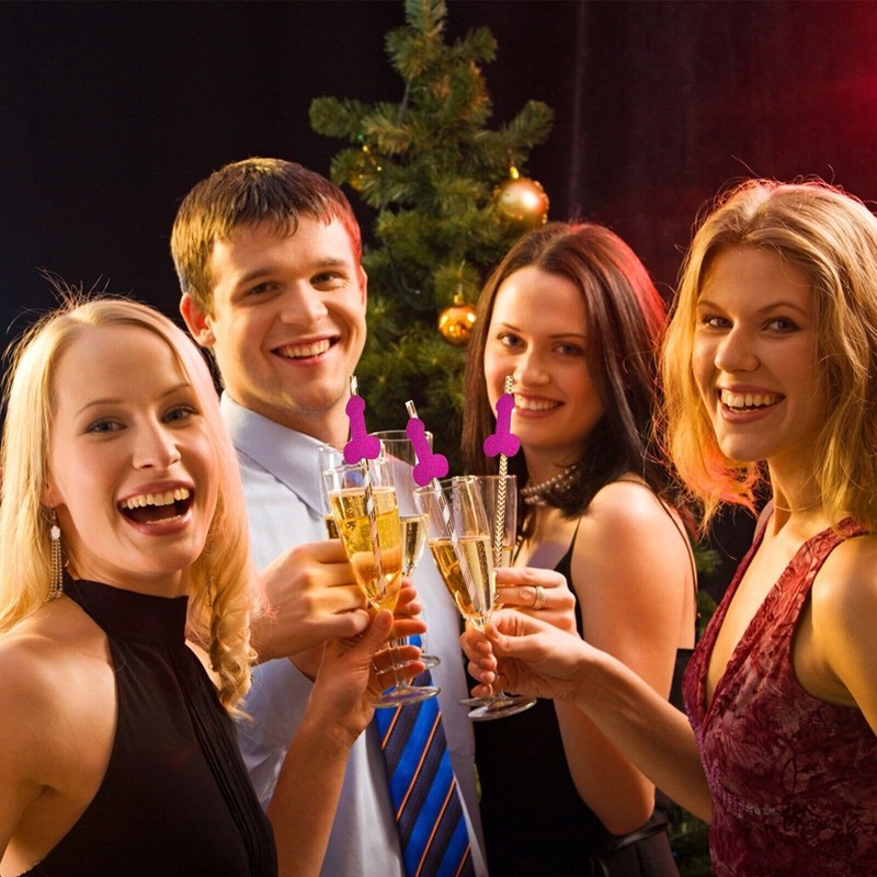 Bachelorette Party Favors Decorations Drinking Girls Funny birthday Paper Straws