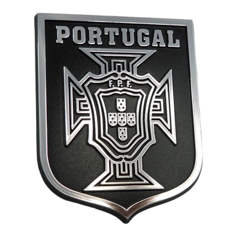 Portugal Crest Black Chrome Plastic car Emblem Decal Sticker Crest