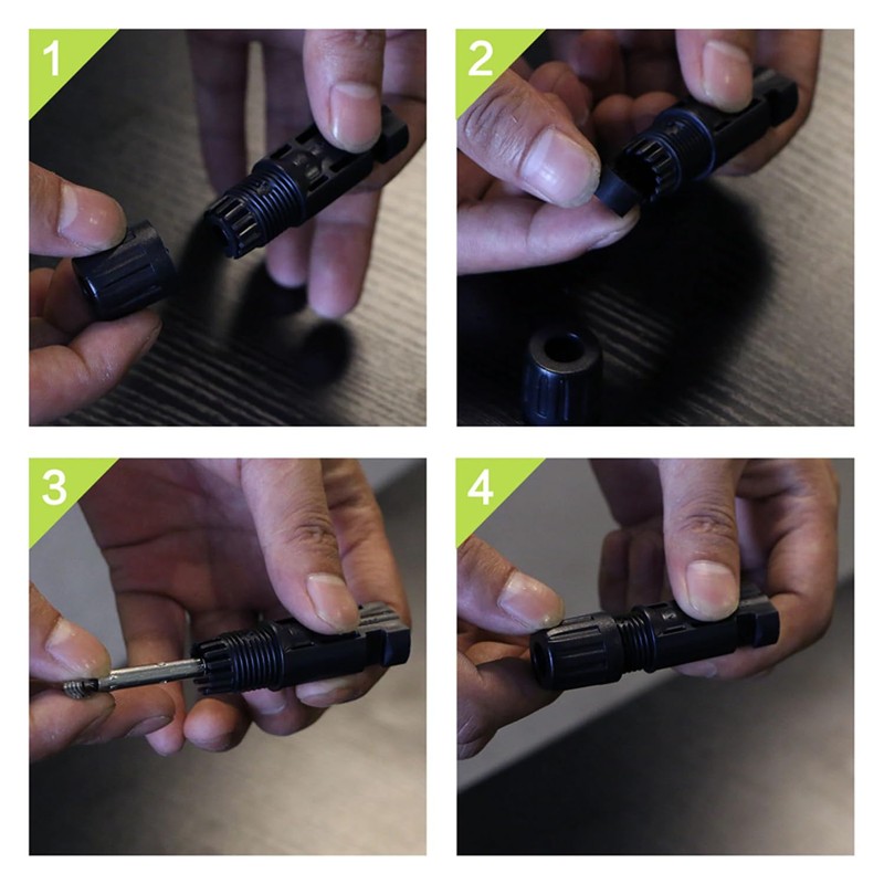 MC4 Connectors for IP67 MC4 Solar Panel 30A Line Plug