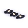 10PCS 1/4" Wing Knobs Through Hole T Knobs Hand Screw