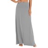 EXCHIC Women's Bohemian Style Print/Solid Elastic Waist Long Maxi Skirt