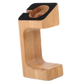 TEHAUX 1Pc Bamboo Smart Watch Charging Stand Elegant Natural Holder for Lightweight and Durable Design for Bedroom and Home Decor