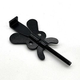 Portable Door Lock for Travel & Hotel - Double Lock Security Device for Room Doors Travel Black
