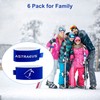 6 pcs Ski Fastener Straps Adjustable Ski Wraps Ties (Blue)…