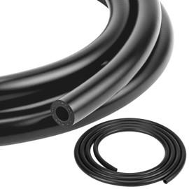 QWORK® 3 Meters Fuel Line Hose, 8mm Inner Diameter Fuel Pipe, Nitrile Rubber & Nylon Fiber Braided, for Trucks, Cars, Tractors, Small Engines