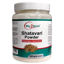 Way2Herbal Organic Shatavari Powder for Women's Health 200 gms
