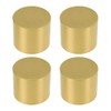 Geesatis 4 Pcs Copper Gold Furniture Pads Floor Protector Chair
