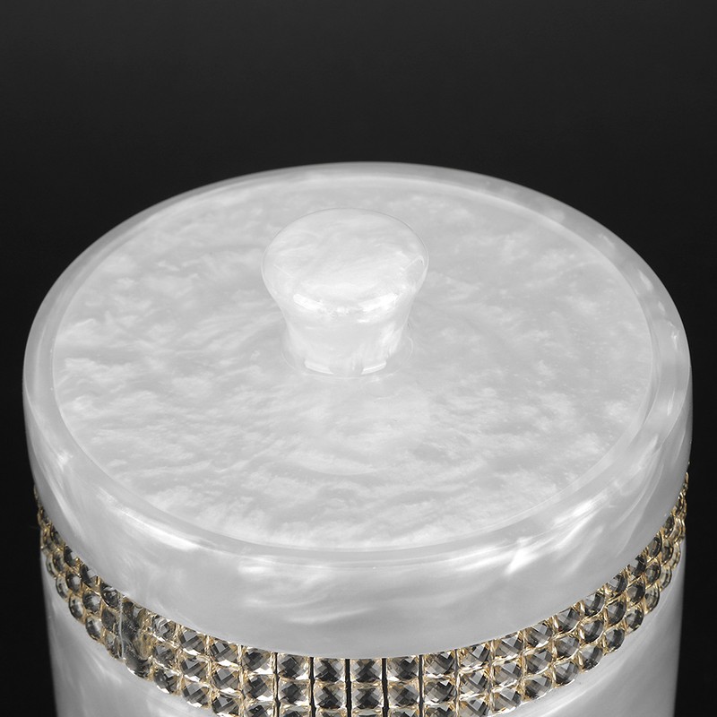 Innovative Resin Cotton Swab Toothpick Box Holder Jewelry Storage Container