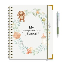 MPalomo Pregnancy Journal, with a Pen and 6 Sticker Sheets, Pregnancy Journal for First Time Mom, Pregnancy Books, Pregnancy Book, Pregnancy Books for First Time Moms, Baby Memory Book.