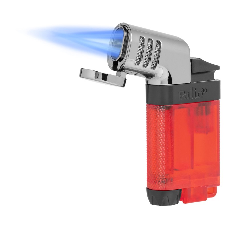 Palió Pistola Angled Double-Jet Flame Lighter (Red)