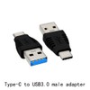 rgzhihuifz Type-C Male to USB3.0 Male Adapter，USB C to USB