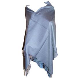 Scarf_tradinginc® Twill Pashmina/Shawl/Wrap/Stole (Silver)