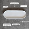Murchison-Hume White Ceramic Oval Deco Catchall Tray (Large)
