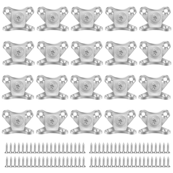 Ksrnsne Pack of 20 Removable Corner Braces, Angle Connector Mounting