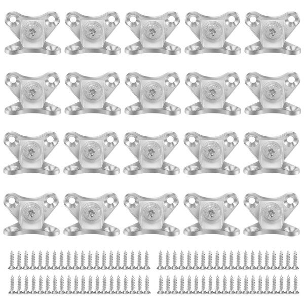 Ksrnsne Pack of 20 Removable Corner Braces, Angle Connector Mounting