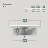 Vent Systems Diameter 150 mm Round Disc Valve White Metal