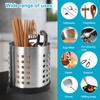 OUZHOU 2 PCS Utensil Holder, Stainless Steel Kitchen Utensils Holder