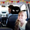 2PCS Funny Cartoon Car Headrest Covers, Cute Funny Cartoon Eyes