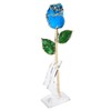 24K Gold Plating Rose Flower with Base Gift for Valentines