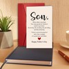 NewEleven Gifts For Son - Meaningful Fathers Day Card For