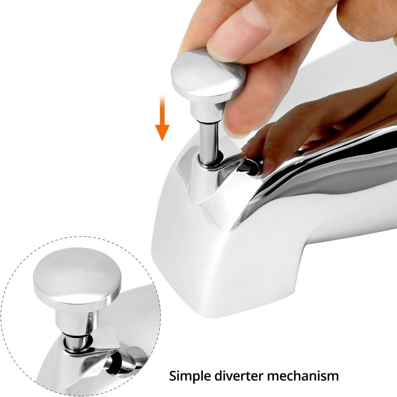 Metal Universal Bathroom Tub Spout Compatible with Westbrass E531D-1F-62, Tub