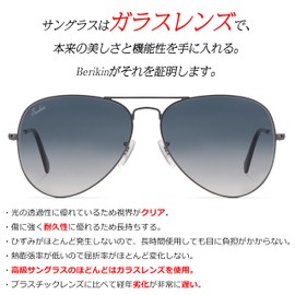 Berikin Large Face Sunglasses, Glass Aviator, Teardrop for Men, Women's, UV400, UV Protection, Sunglass for Men, Gold, Gunmetal Frame/Gray Gradient Lens