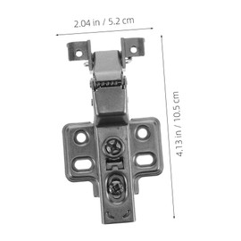 COHEALI 4pcs Silent Hydraulic Soft Close Cabinet Hinges for Aluminum Frame Glass Doors Heavy Duty Inset Door Hinges for Kitchen Cabinets and Wardrobes Silver