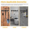 GARLWOLEX 34 Inch Garden Tool Organizer Wall Mount with Non