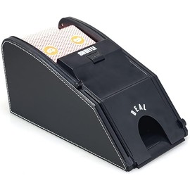 QUSKLISU Automatic Card Shuffler, 2 in 1 Professional Poker Card Shuffle Deal Machine Electric Casino Shuffling Machine for Home Tournament Paper, Cards Plastic Cards