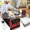 QWORK Kitchen Timer for Cooking, 4 Channel Stainless Steel Commercial