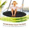 Costzon 40’’ Flying Saucer Tree Swing, Safe and Sturdy Swing