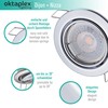 6 x Octaplex Recessed Spotlights Dimmable Dijon Swivelling - LED