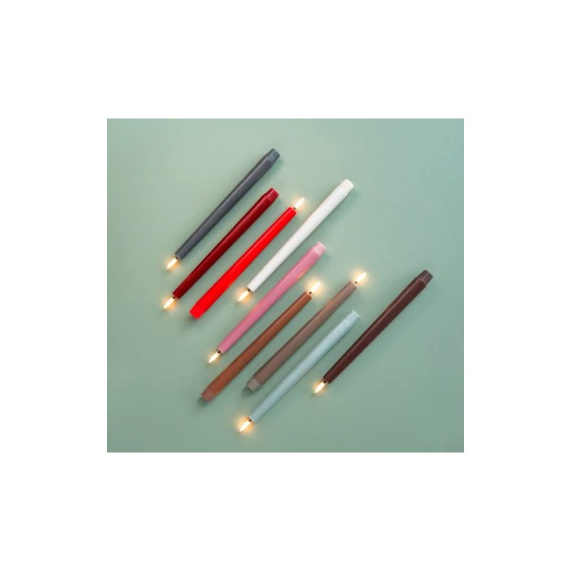 UYUNI Lighting LED Taper Candles Set of 2 2 x